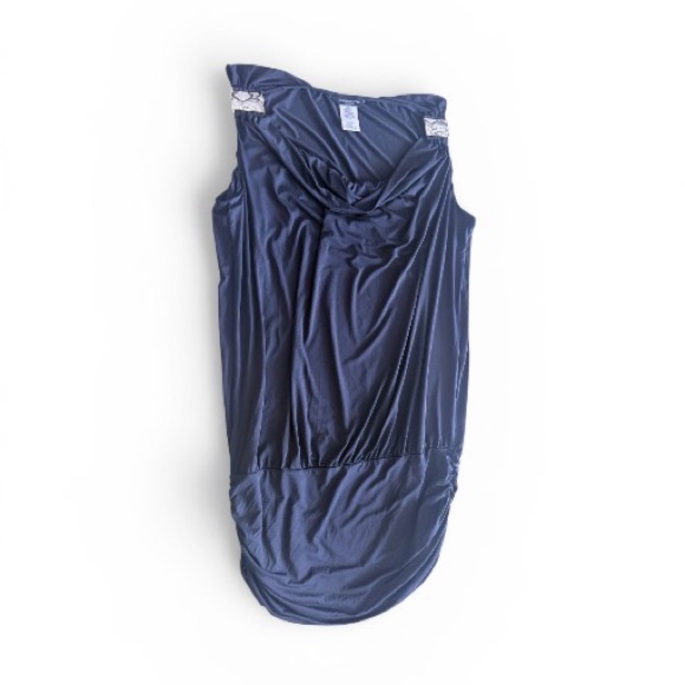 Carmen Marc Valvo Navy Sleeveless Mini covert swimwear Dress size Medium